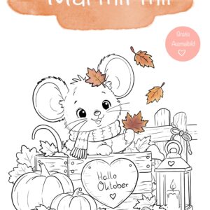 Mal mit mir ♡ – Monatsblatt Oktober